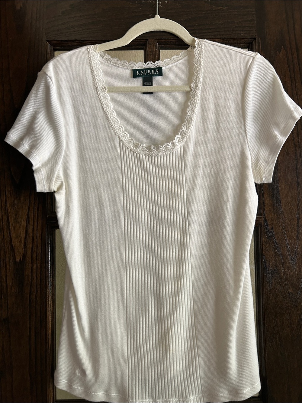 Ralph Lauren White Cotton Top